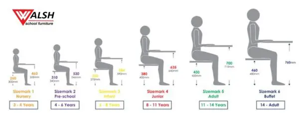 Double National School Table Size 1 - Image 3
