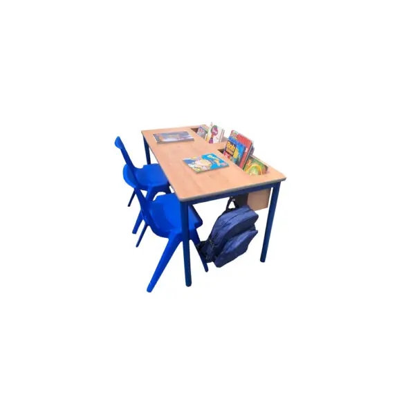 Double Table with Top Loading Book Storage - Image 5