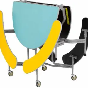 SICO Round Graduate 8 Seat  Mobile Folding Table Seating Unit