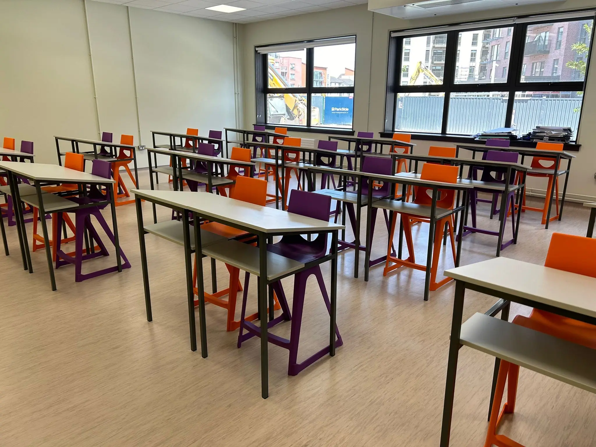 Single Student Drawing Table with sloped top - Image 2