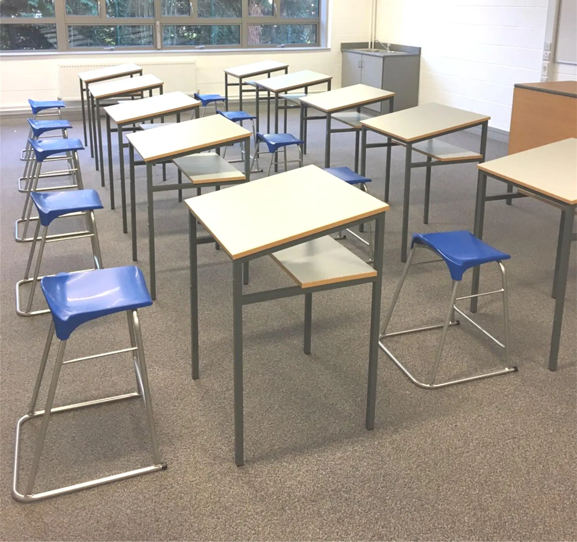 Single Student Drawing Table with sloped top - Image 4