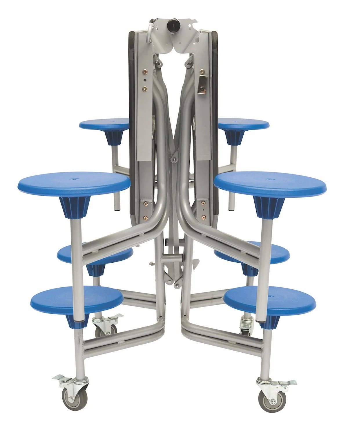 Spaceright 8 Seat Mobile Folding Round Stool Table - Image 2