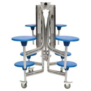 Spaceright 8 Seat Mobile Folding Octagonal Stool Table