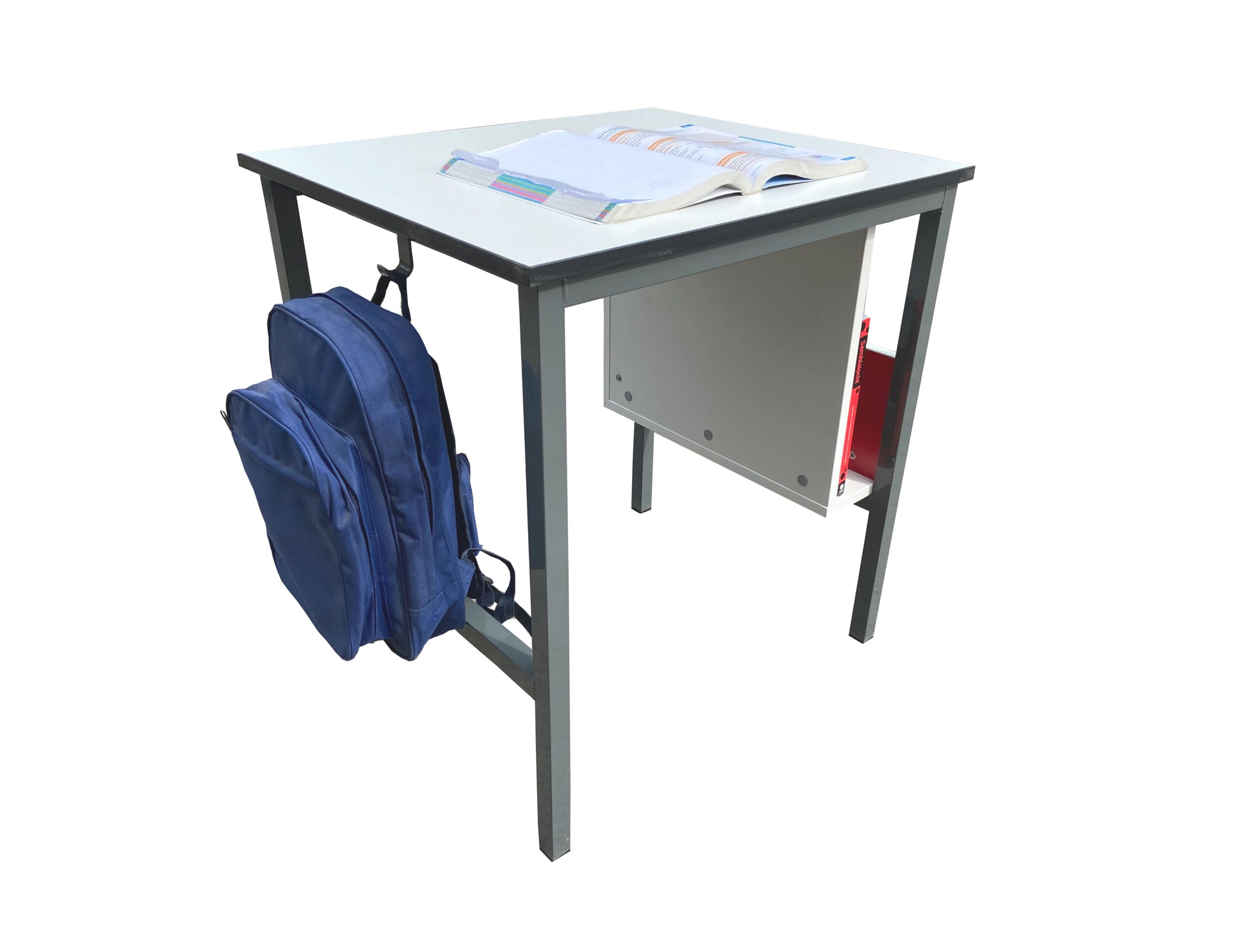 Double Table with Side Loading Book Storage - Image 3