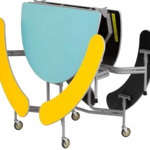 SICO Round Graduate 8 Seat  Mobile Folding Table Seating Unit