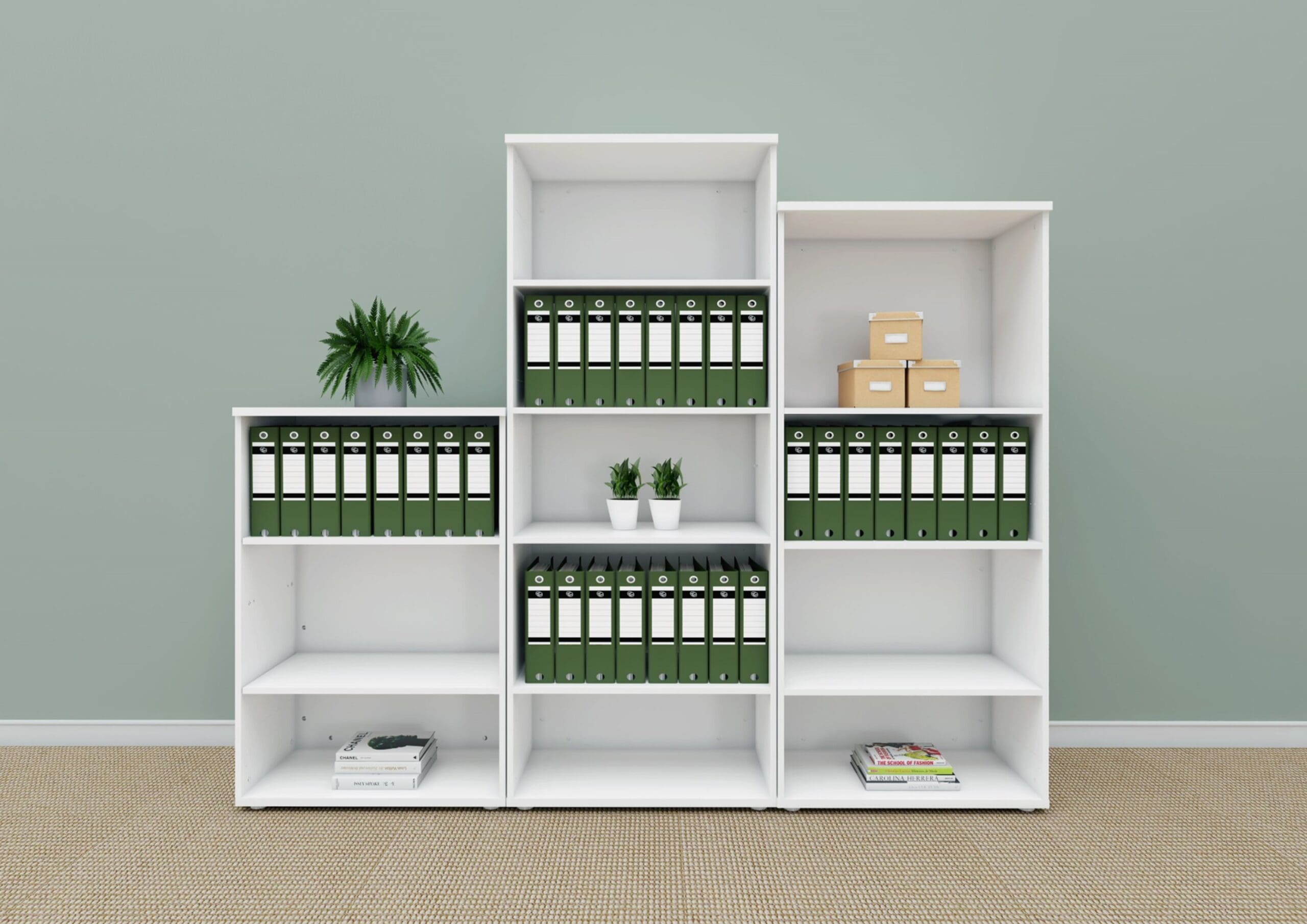 Low Contemporary Bookcase - Image 2