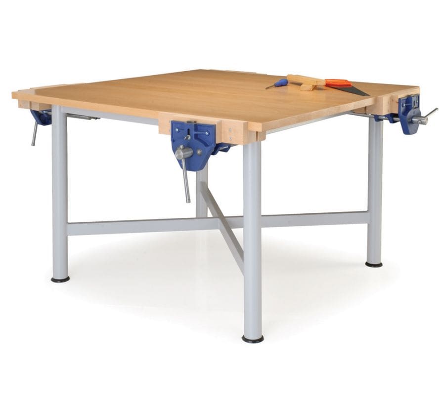 Four Person Multi- Material Bench Round Leg