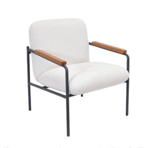 Settle Reception Chair with Wooden Arm Pads