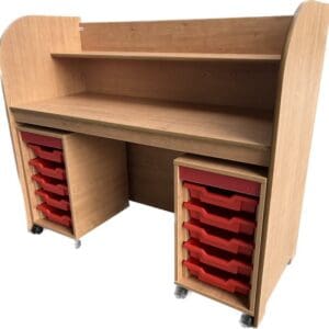 Senior Height Double Special Education Workstation