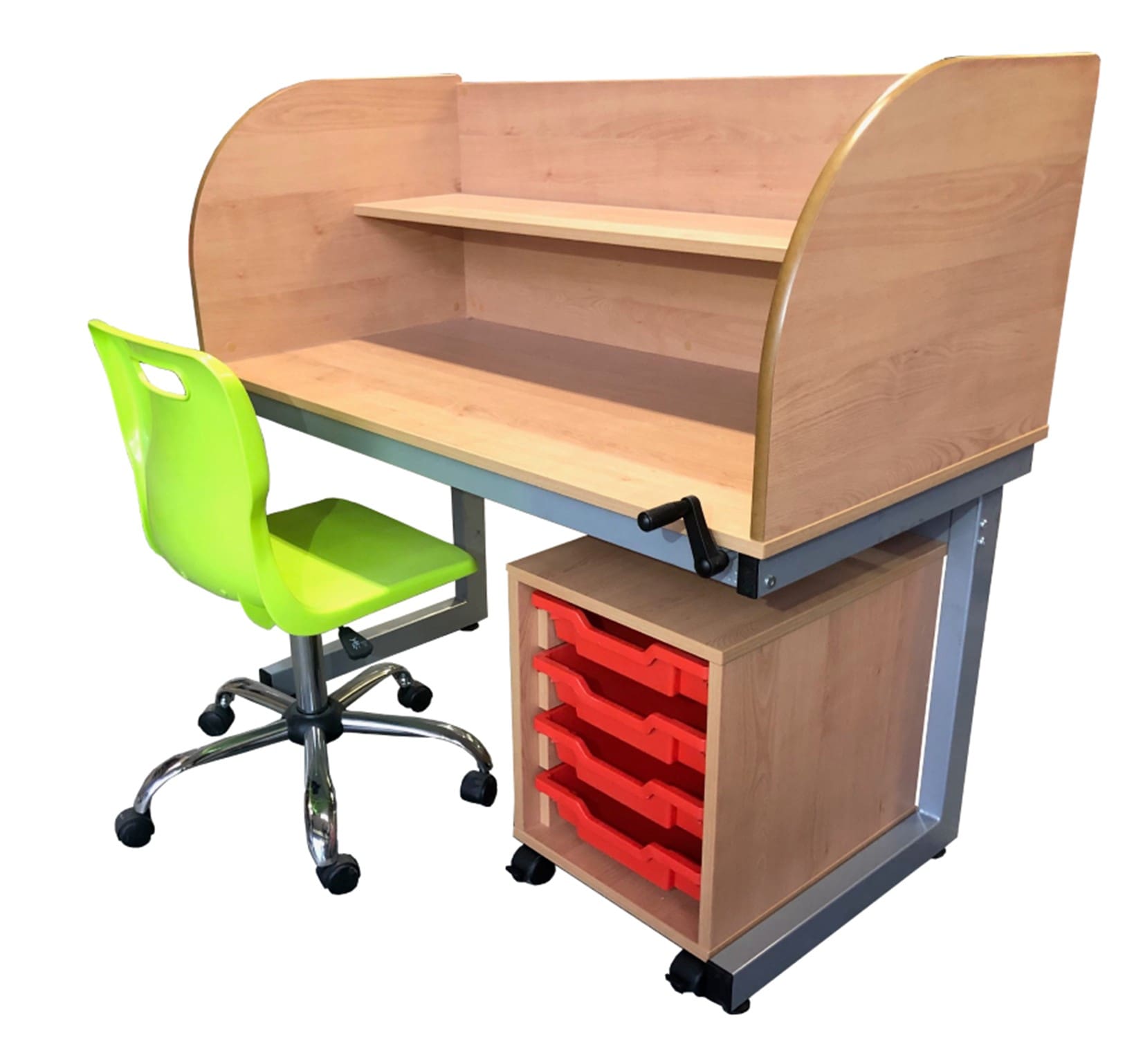 Height Adjustable Special Education Workstation