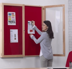 Wood Frame Tamperproof Notice Board