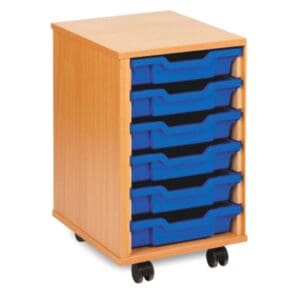 Tote Tray Trolley Six Tray