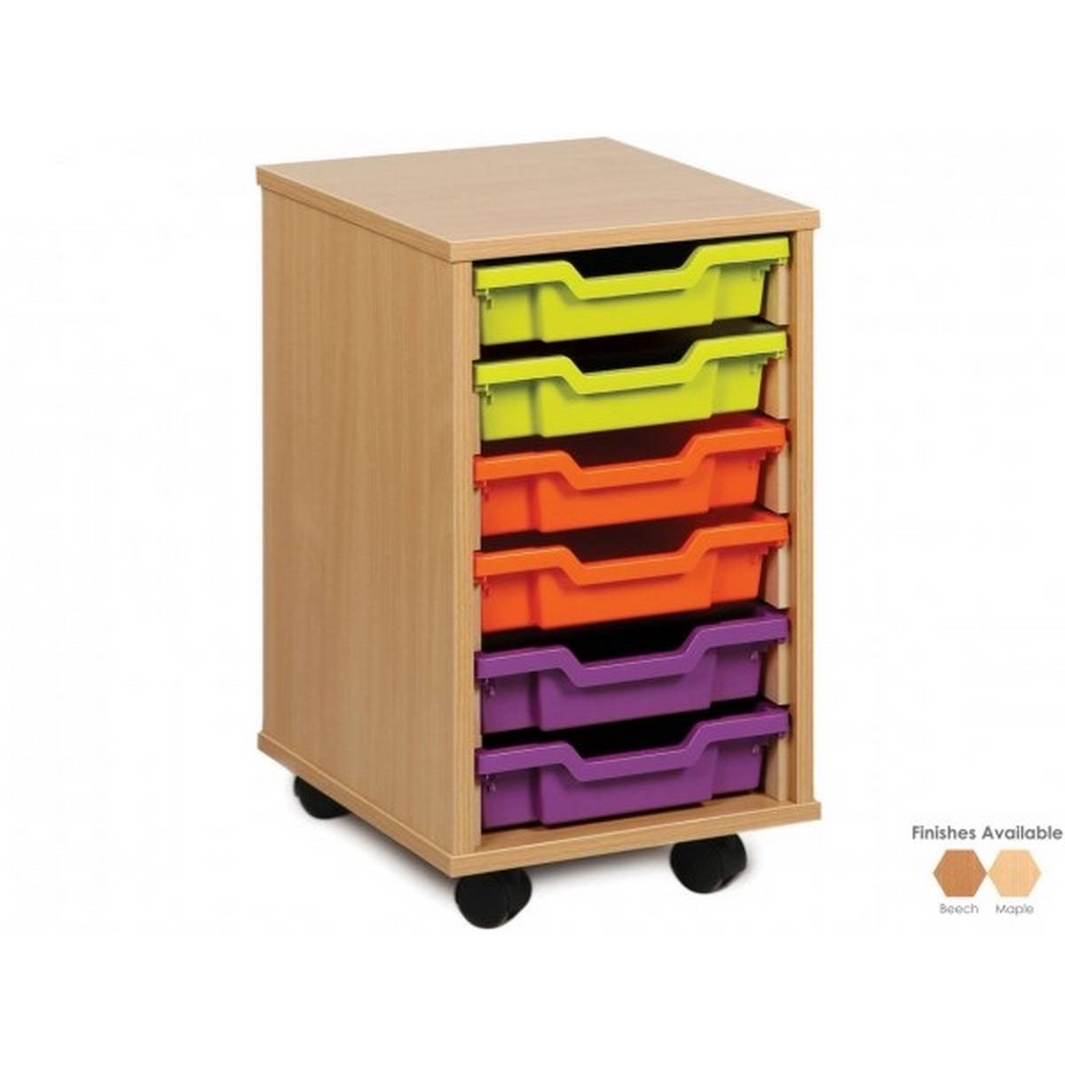 Tote Tray Trolley Six Tray - Image 3