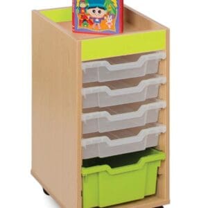 Premium Tote Tray Trolley Six Tray