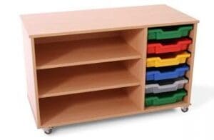 Mobile Shelf And Tray Unit