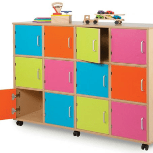 Teach Colourful Locker Storage Unit 12 Doors
