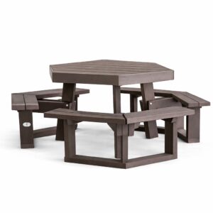 Recycled Plastic Hexagonal Picnic Benches