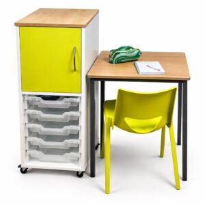 Table Divider With Cupboard & 6 Trays