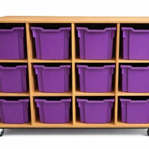 Tote Tray Trolley 12 Jumbo Trays