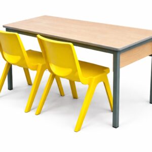 Student Double Table with Front loading book storage