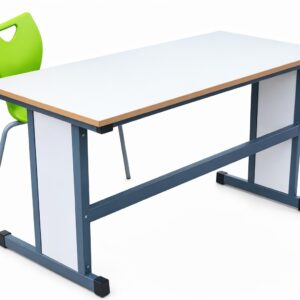 Cantilever Frame Single Student Table with Timber infill