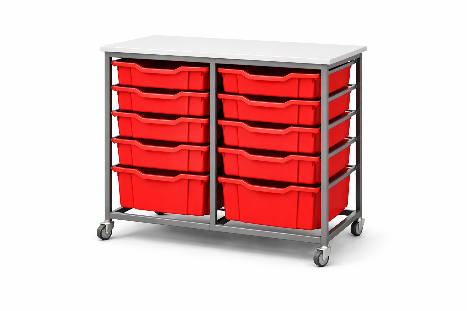 Science Two Colum Tray Storage Trolley (Monarch Trays)