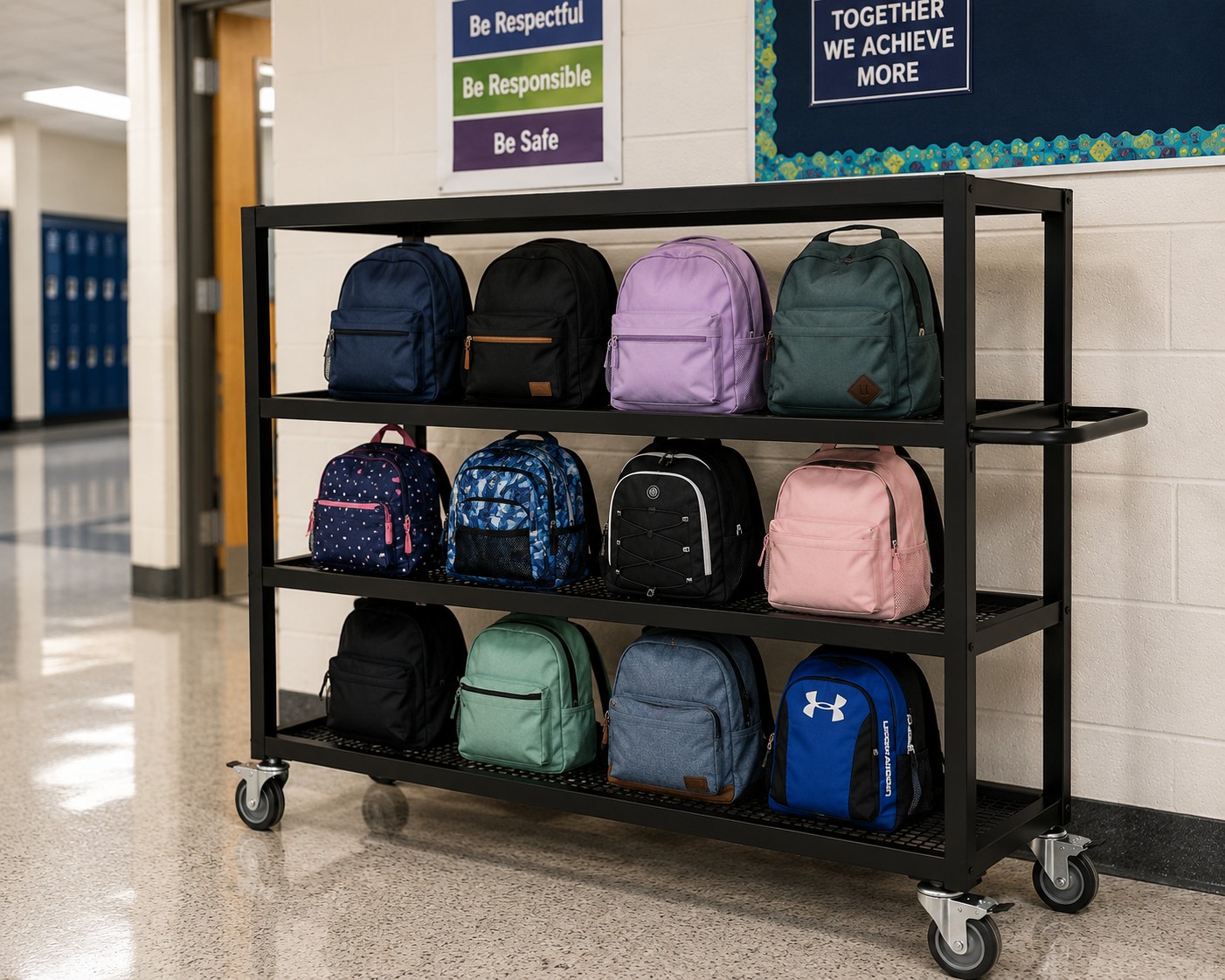 School Bag Storage Trolley - Image 3
