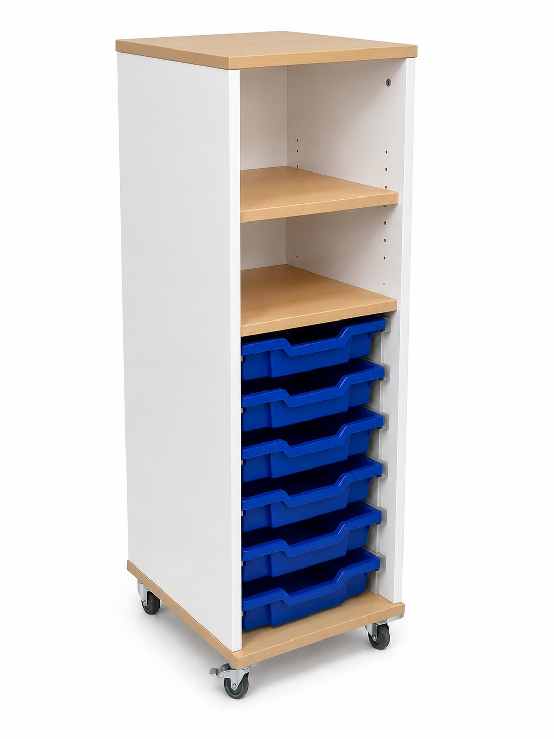 Table Divider With Shelf & 6 Trays